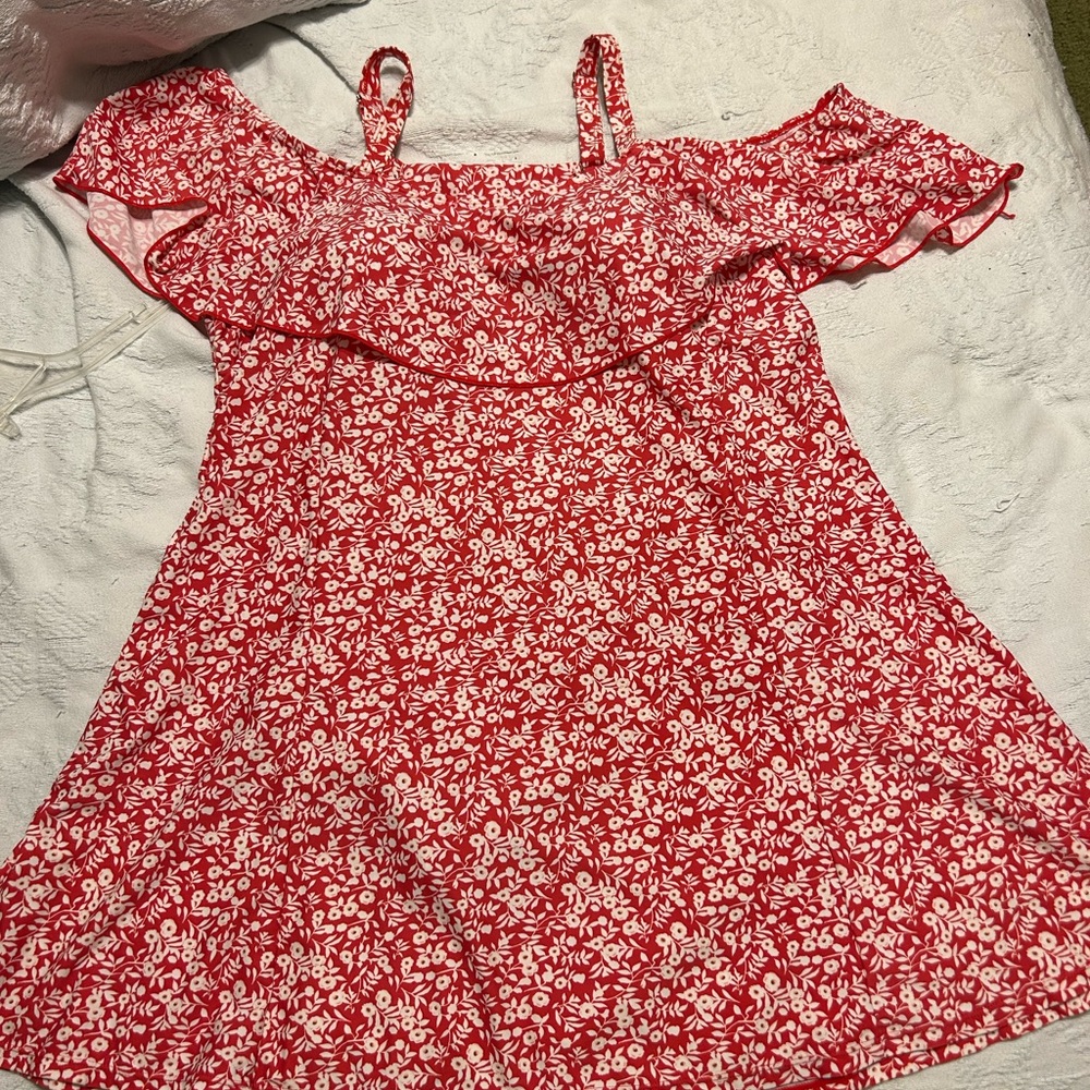 Bloom Chic Cold Shoulder Swim Dress